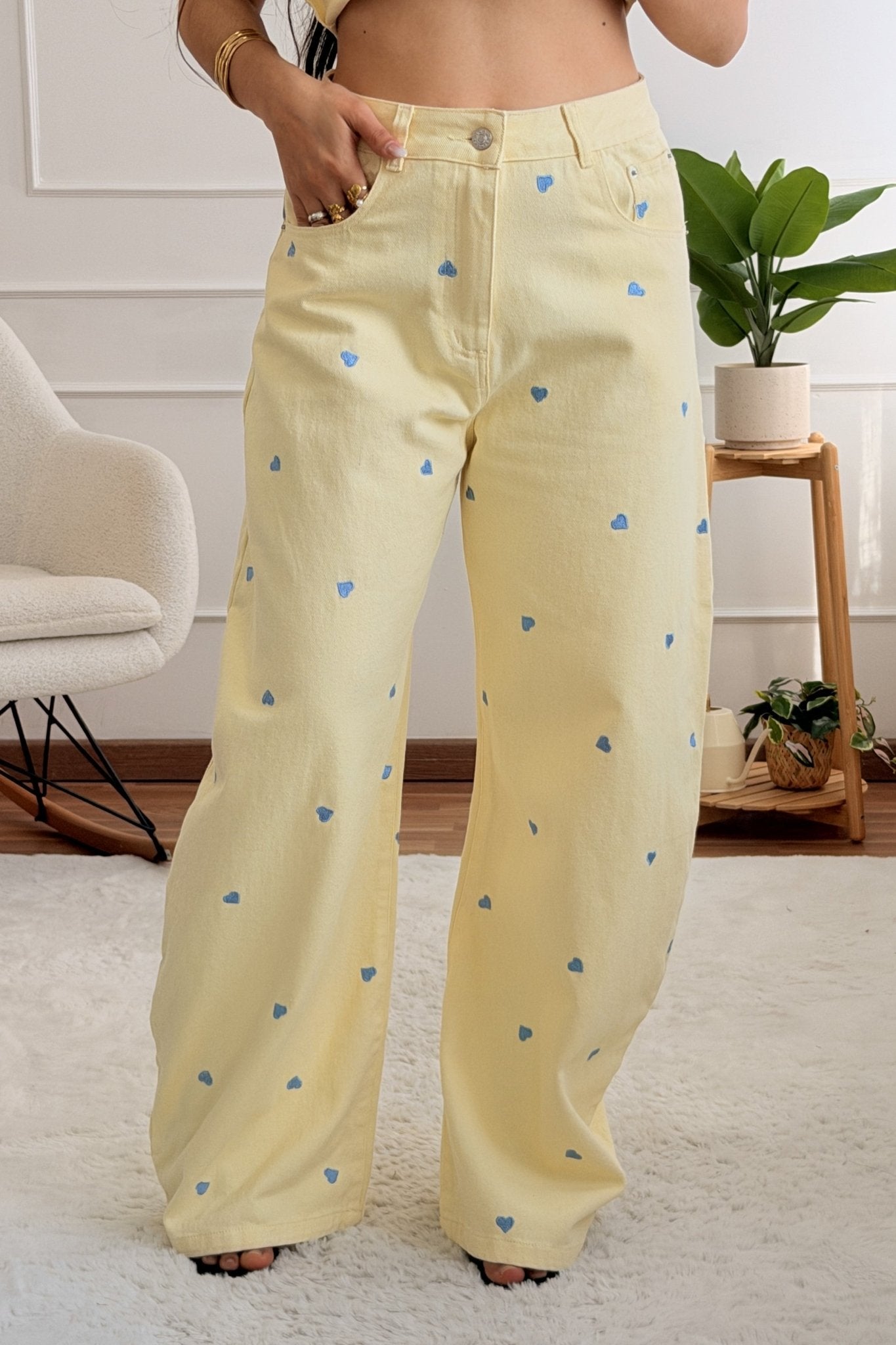 Conjunto ganga bordado corações MOCHY - lavishiochicconjuntoMochy