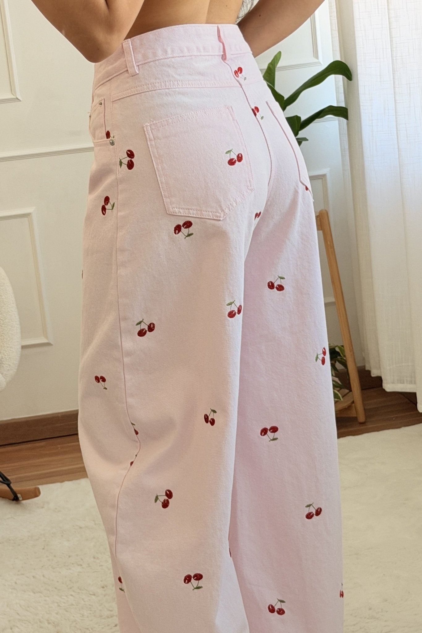 Conjunto ganga bordado de cerejas - lavishiochicconjuntolavishiochic