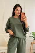 Conjunto oversized de sweat e calças largas - lavishiochicconjuntoslavishiochic