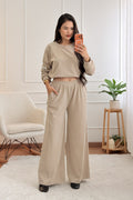 Conjunto oversized de sweat e calças largas - lavishiochicconjuntoslavishiochic
