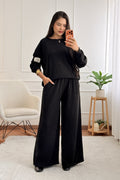 Conjunto oversized de sweat e calças largas - lavishiochicconjuntoslavishiochic
