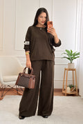 Conjunto oversized de sweat e calças largas - lavishiochicconjuntoslavishiochic