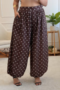 Conjunto pantalona poá em linho 100% MOCHY - lavishiochicconjuntoMochy