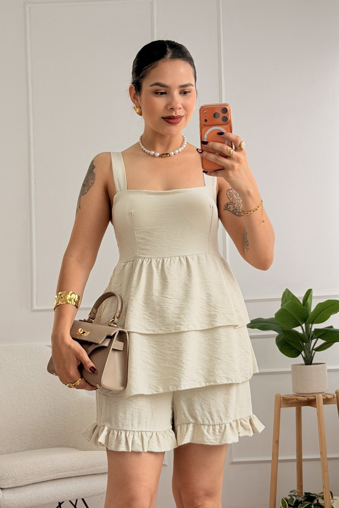 Conjunto peplum com calções - lavishiochicconjuntolavishiochic