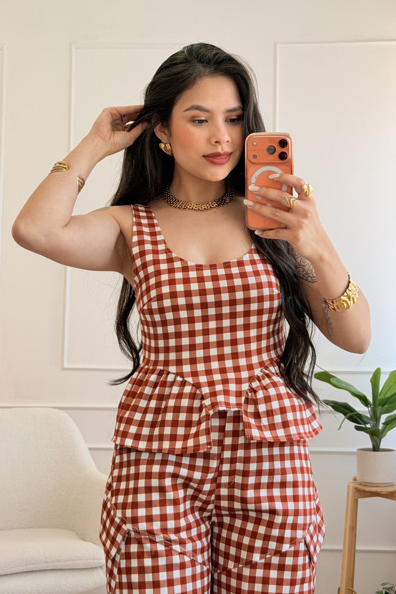 Conjunto vichy - lavishiochicconjuntolavishiochic