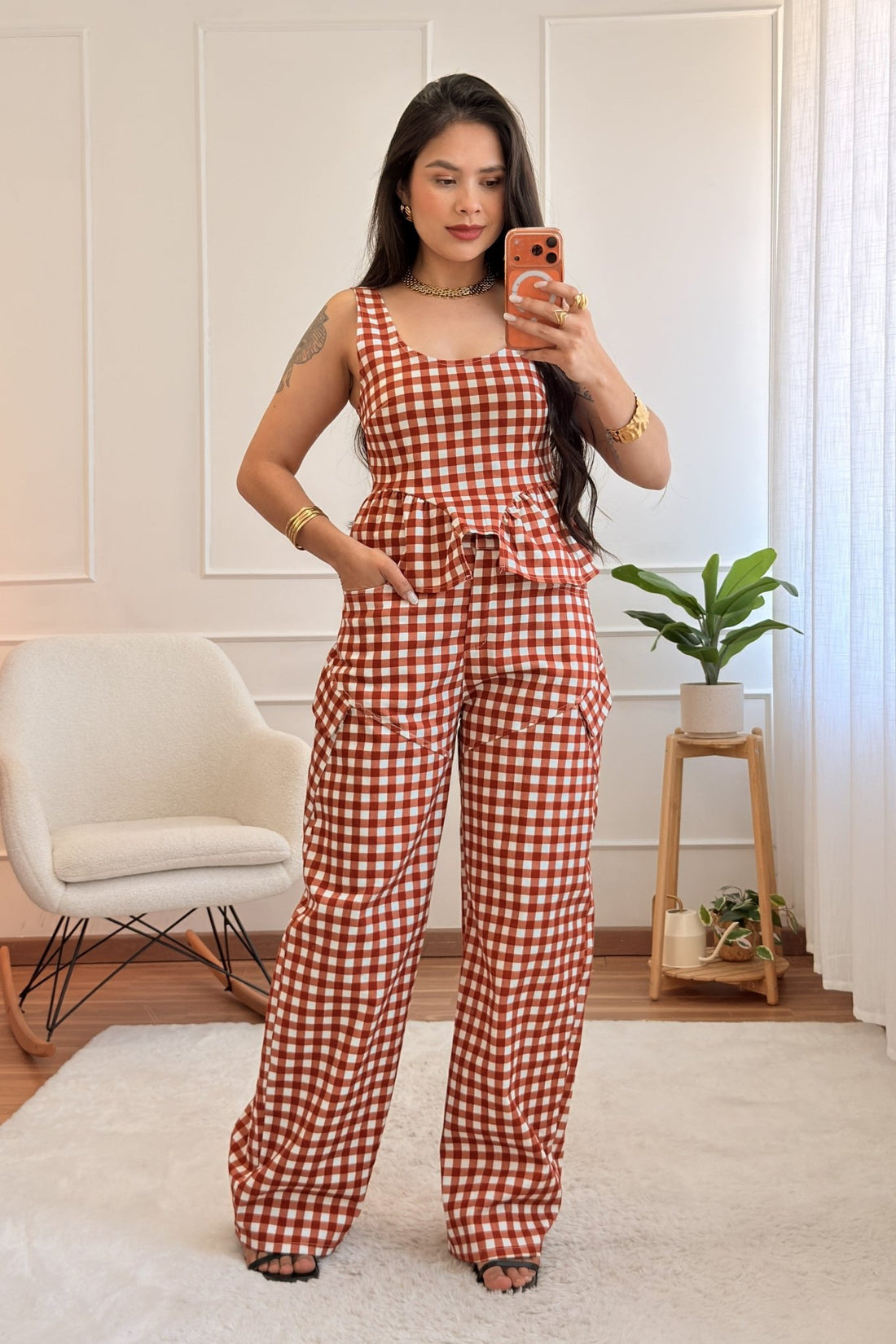 Conjunto vichy - lavishiochicconjuntolavishiochic
