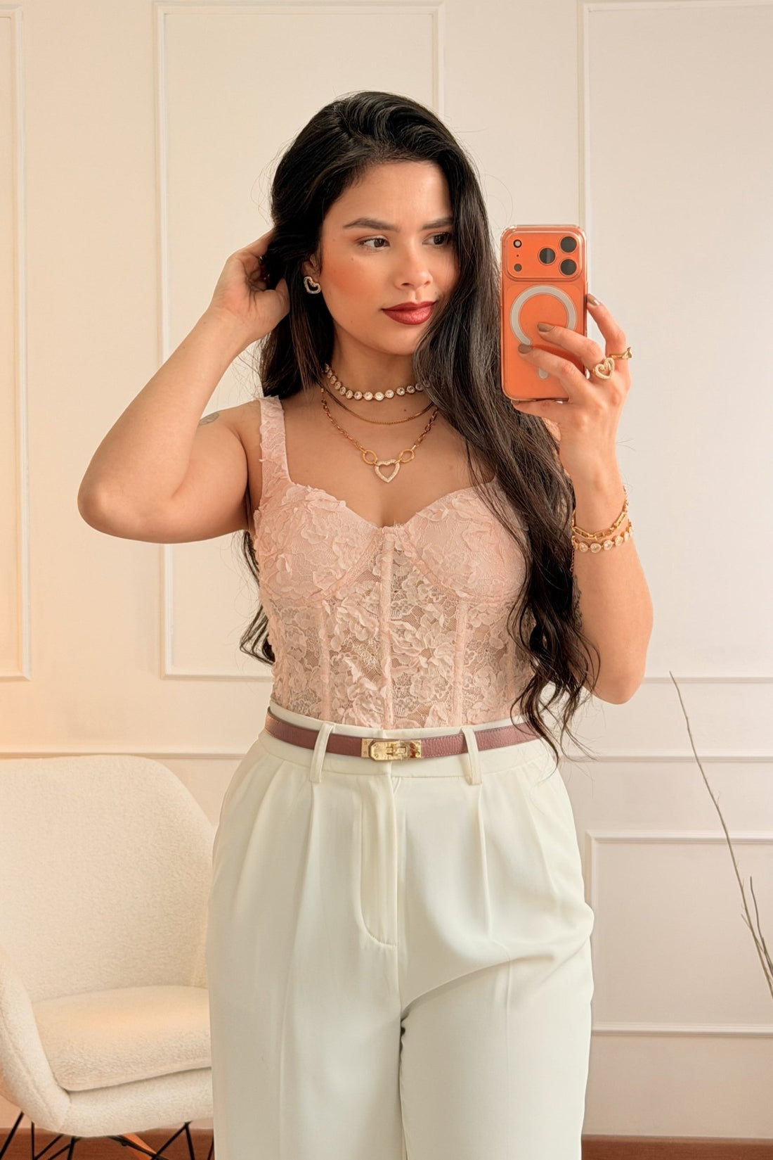 Corset Romântico com Renda e Flores 3D VERA LUCY - lavishiochicTOPVera Lucy