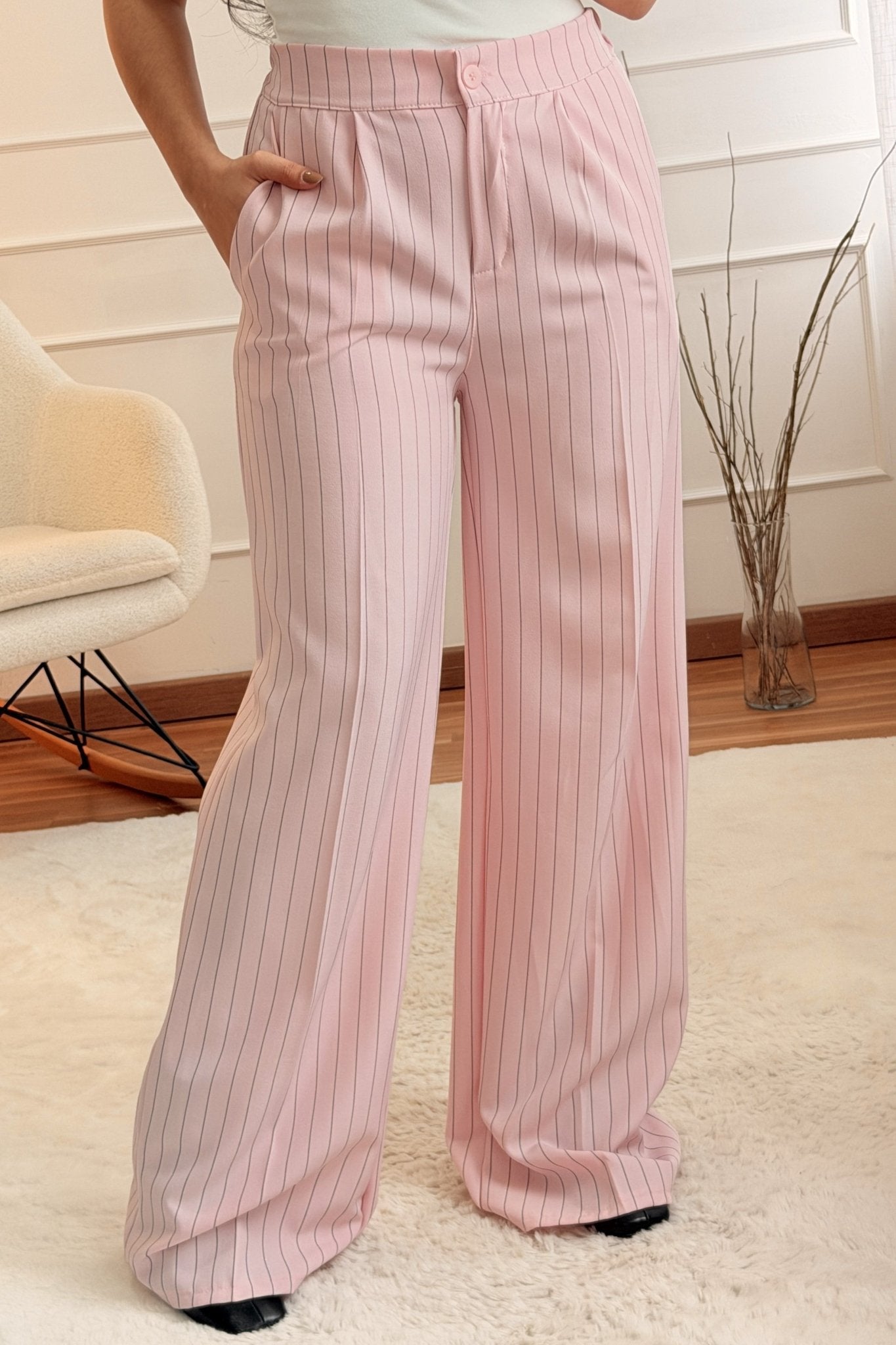 Fato Blazer e Calça Risca de Giz - lavishiochicconjuntolavishiochic