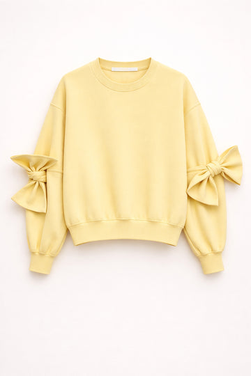 Sweat mangas com laços LUMINA