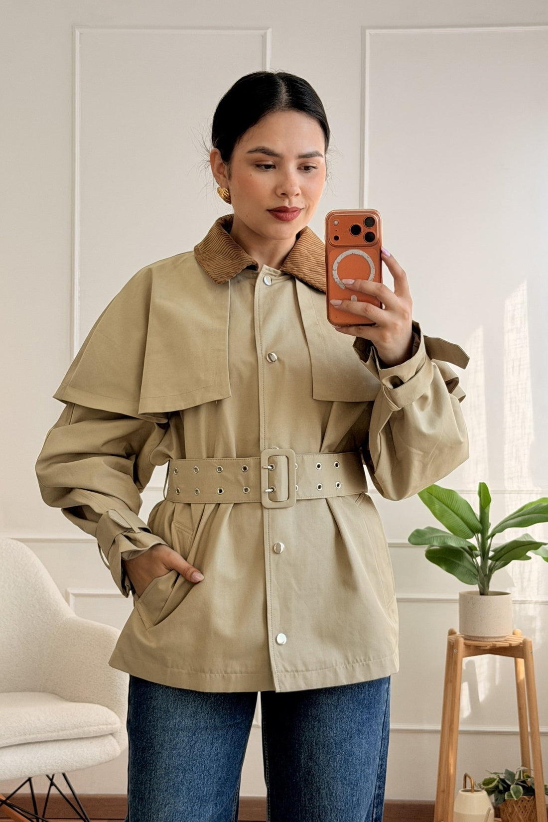 Gabardina com Cinto - lavishiochiccasacoslavishiochic