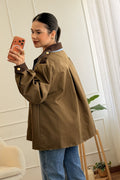 Jaqueta em algodão com strass e flores - lavishiochiccasacoslavishiochic