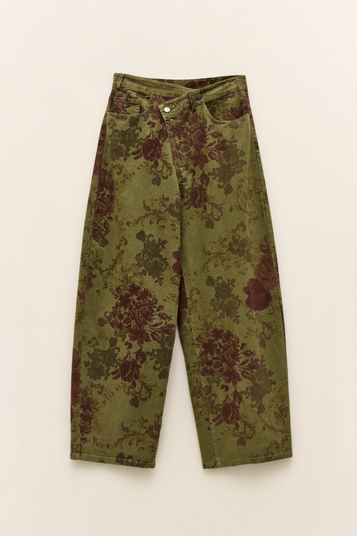 Jeans padrão floral LUMINA - lavishiochicCalçalumina