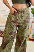 Jeans padrão floral LUMINA - lavishiochicCalçalumina