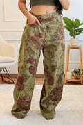 Jeans padrão floral LUMINA - lavishiochicCalçalumina