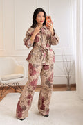 Jeans padrão floral LUMINA - lavishiochicCalçalumina