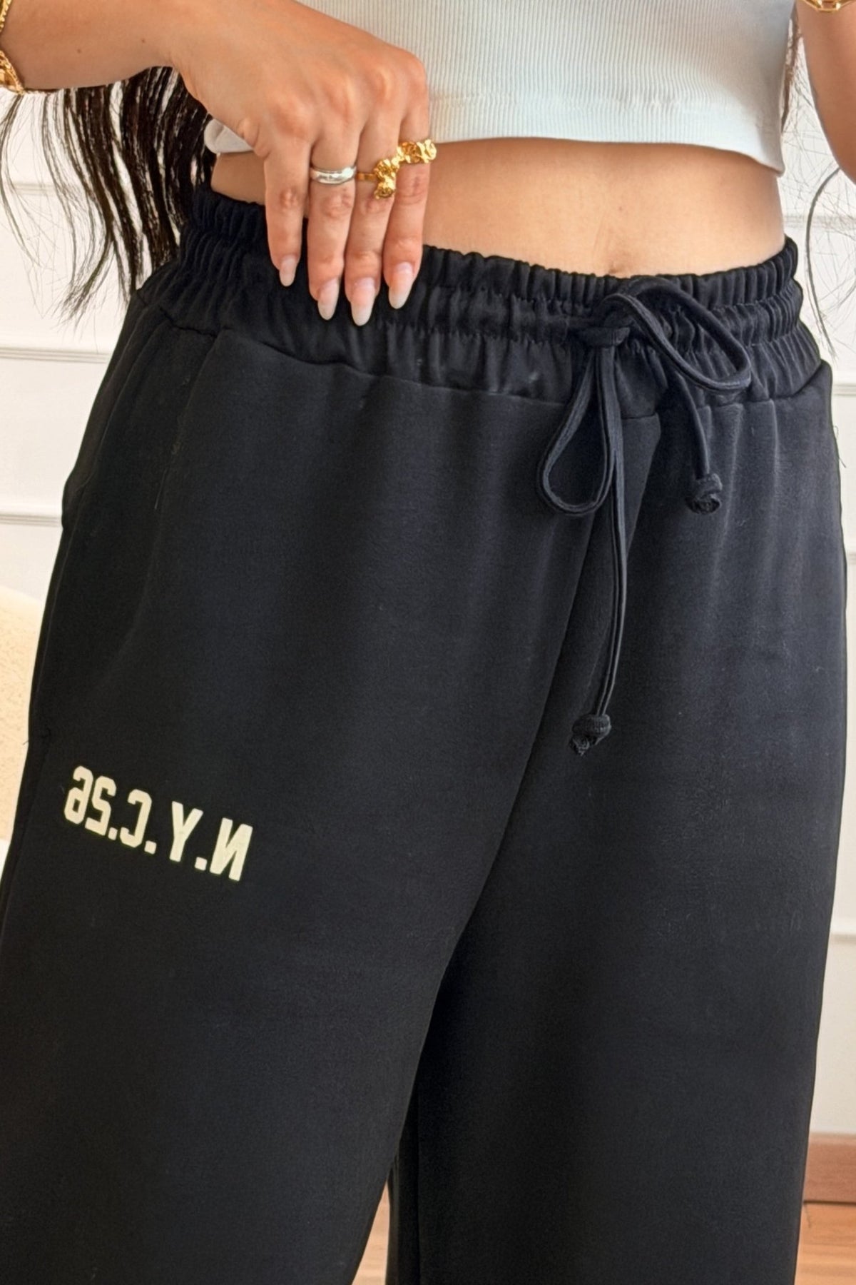 Joggers de algodão com lettering LUMINA - lavishiochicCalçaslumina
