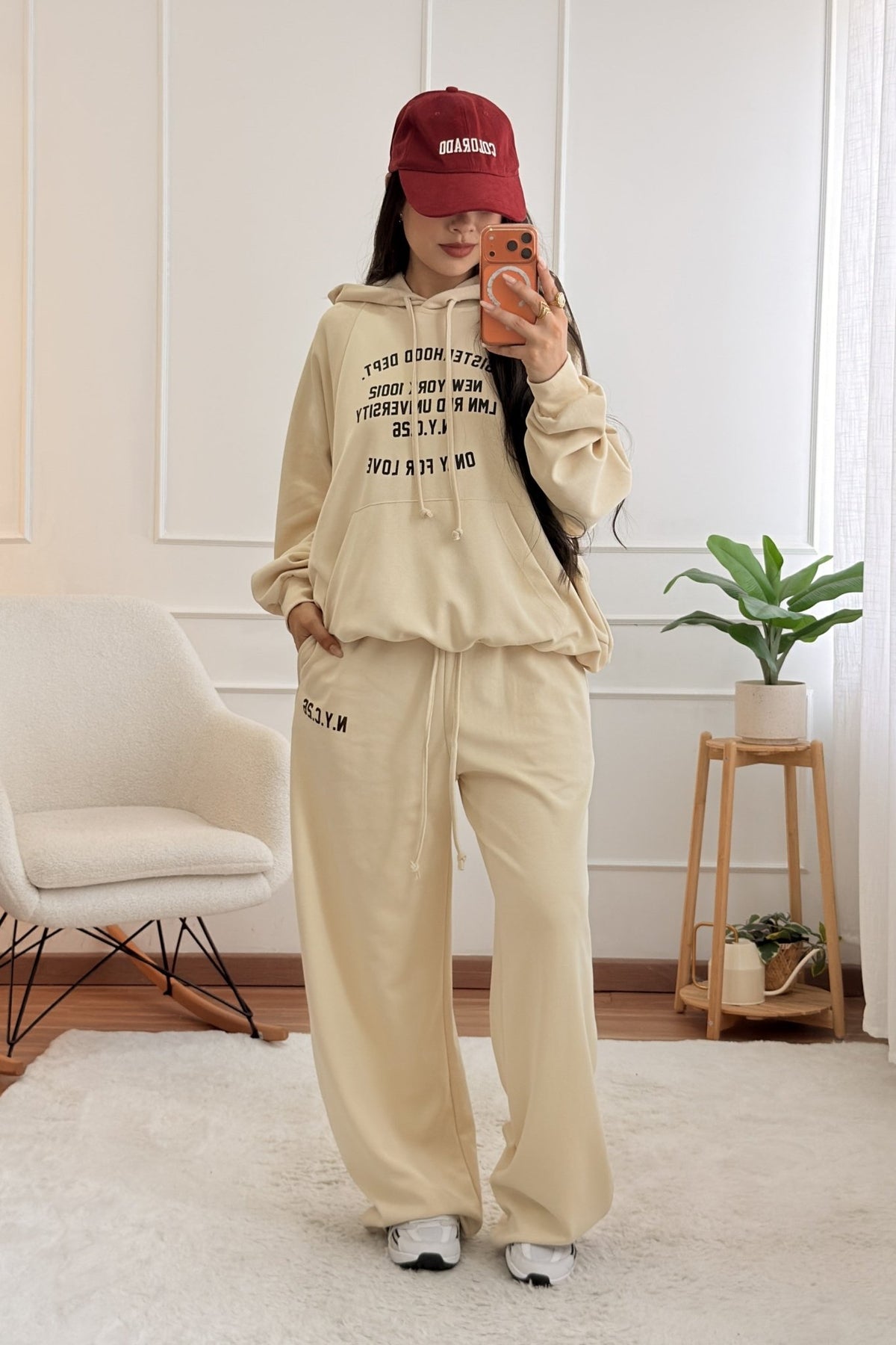 Joggers de algodão com lettering LUMINA - lavishiochicCalçaslumina