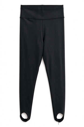 Legging cintura alta com abertura para os pés