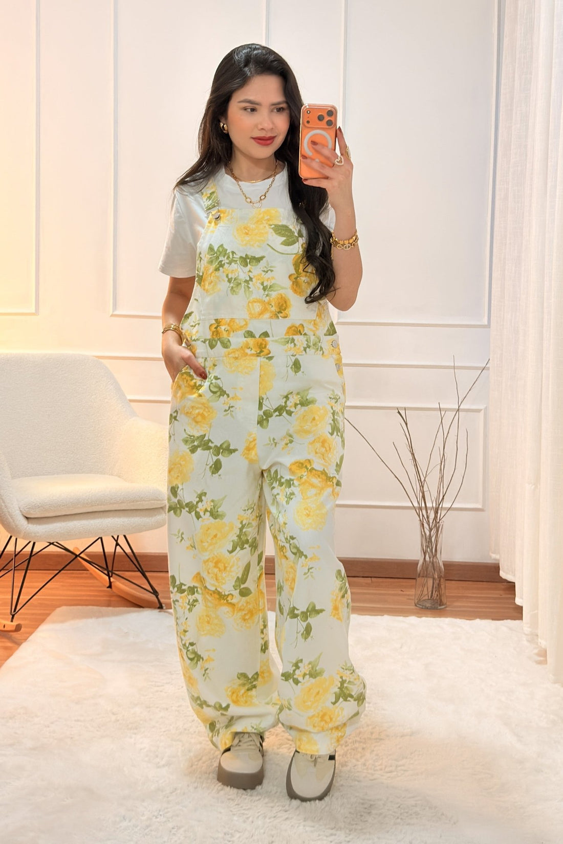 Macacão estampado floral all - over LUMINA - lavishiochicmacacãolumina