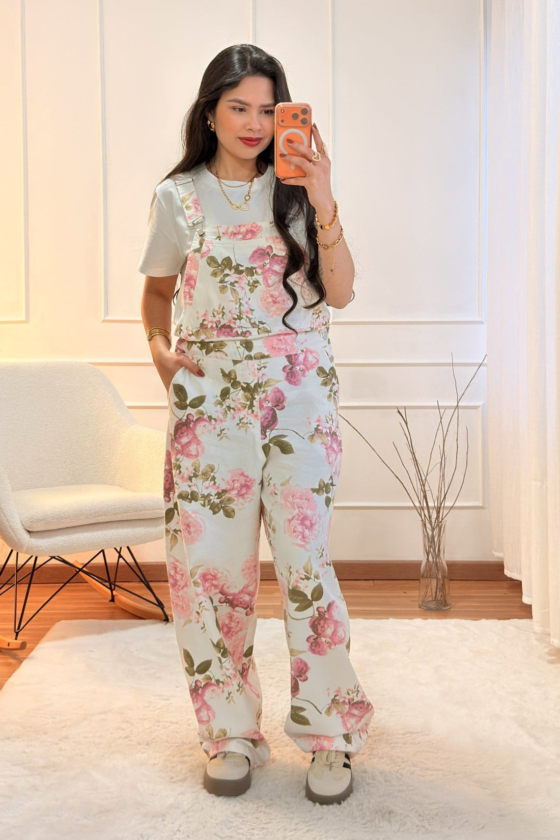 Macacão estampado floral all - over LUMINA - lavishiochicmacacãolumina