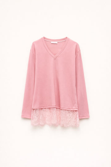 Camisola com renda LUMINA