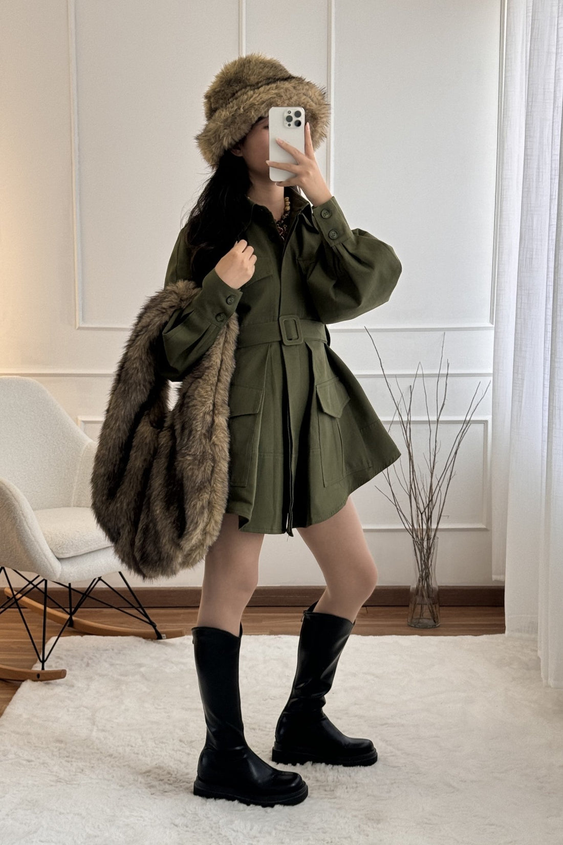 Mala pelo sintético LUMINA - lavishiochicMalalumina