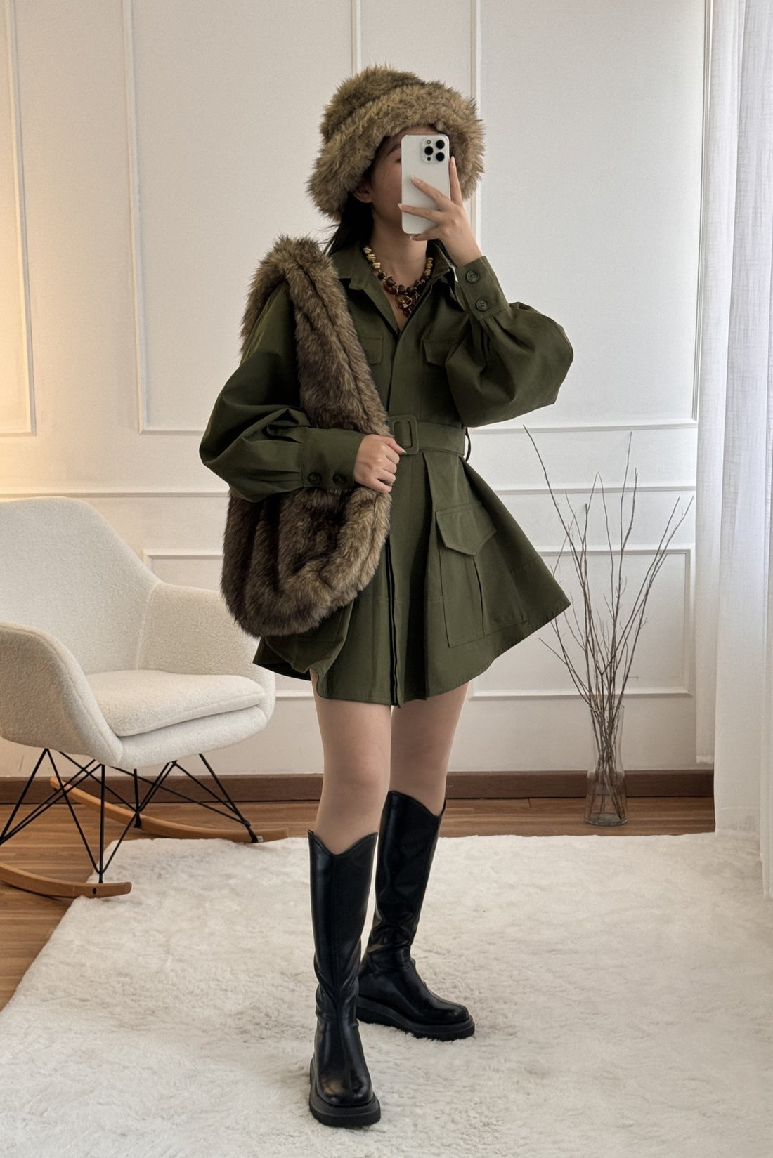 Mala pelo sintético LUMINA - lavishiochicMalalumina