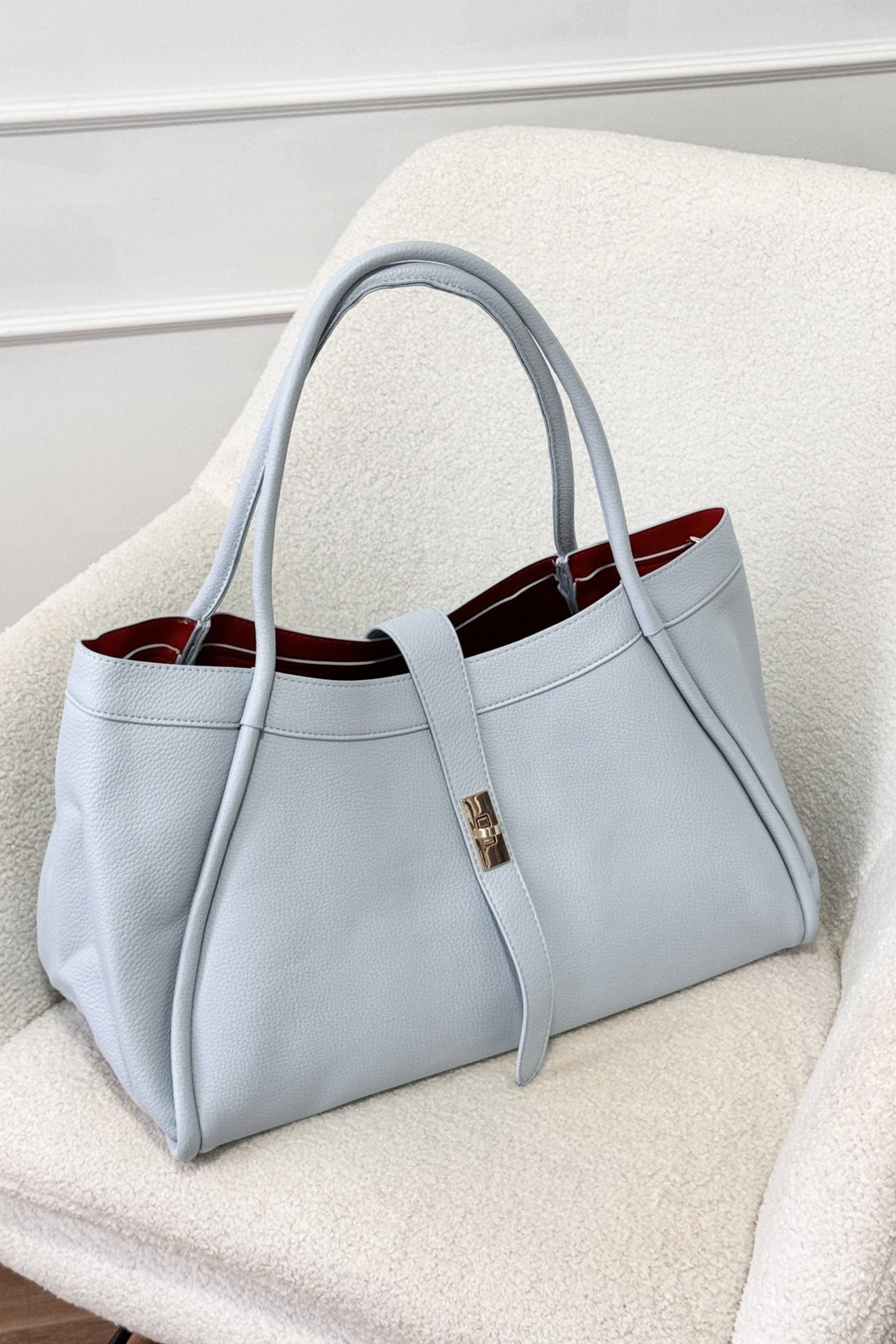 Mala Tote com Interior em Vermelho - lavishiochicMalalavishiochic