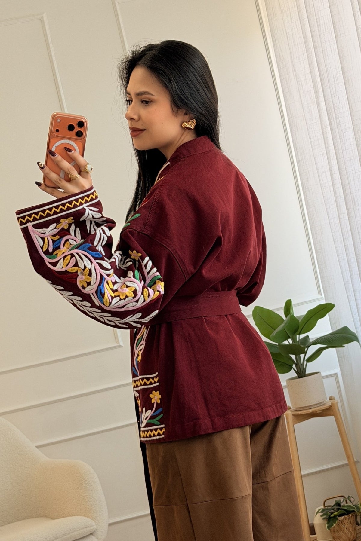 Quimono em algodão com bordados - lavishiochiccasacoslavishiochic