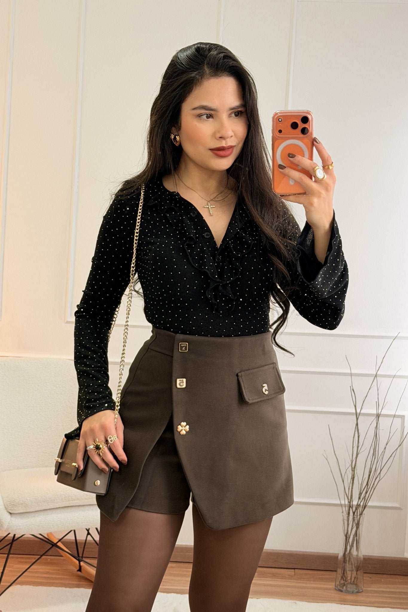 Saia - calção de cintura subida - lavishiochicsaialavishiochic