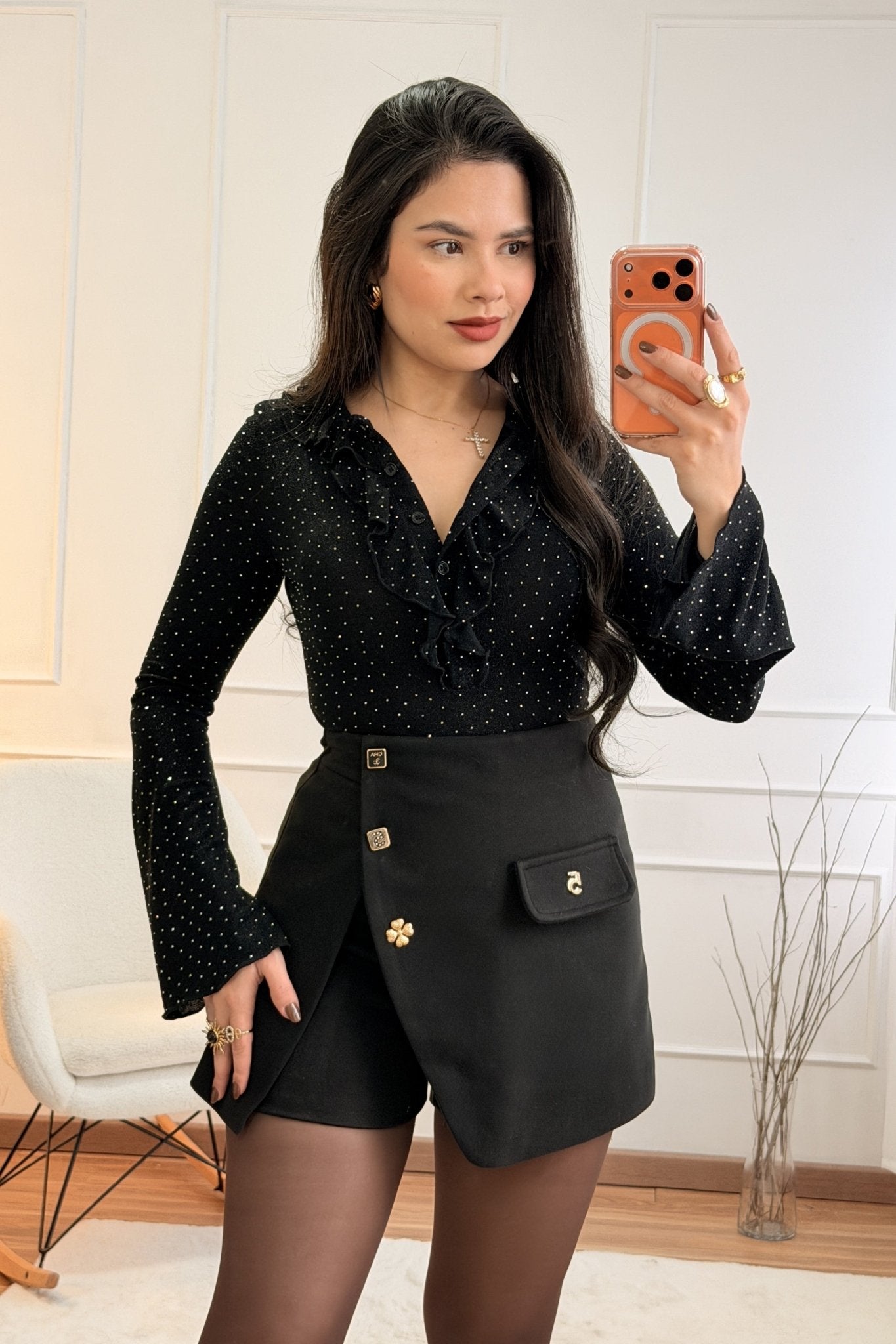 Saia - calção de cintura subida - lavishiochicsaialavishiochic