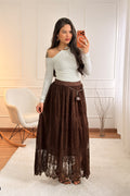 Saia em Renda com Cinto - lavishiochicsaialavishiochic