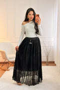 Saia em Renda com Cinto - lavishiochicsaialavishiochic