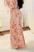 Saia longa fluida com estampa floral ELLI WHITE - lavishiochicsaiaELLI WHITE