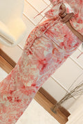 Saia longa fluida com estampa floral ELLI WHITE - lavishiochicsaiaELLI WHITE