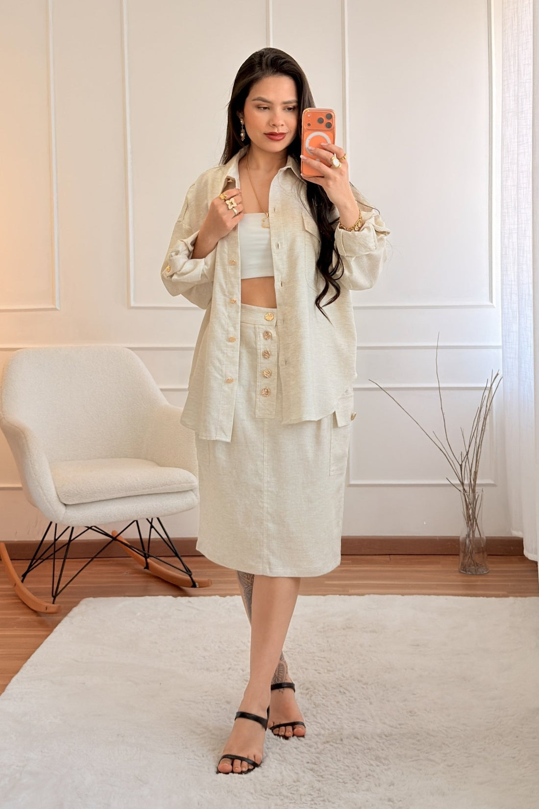 Saia midi justa LUMINA - lavishiochicsaialumina