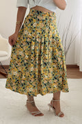 Saia padrão floral - lavishiochicsaialavishiochic