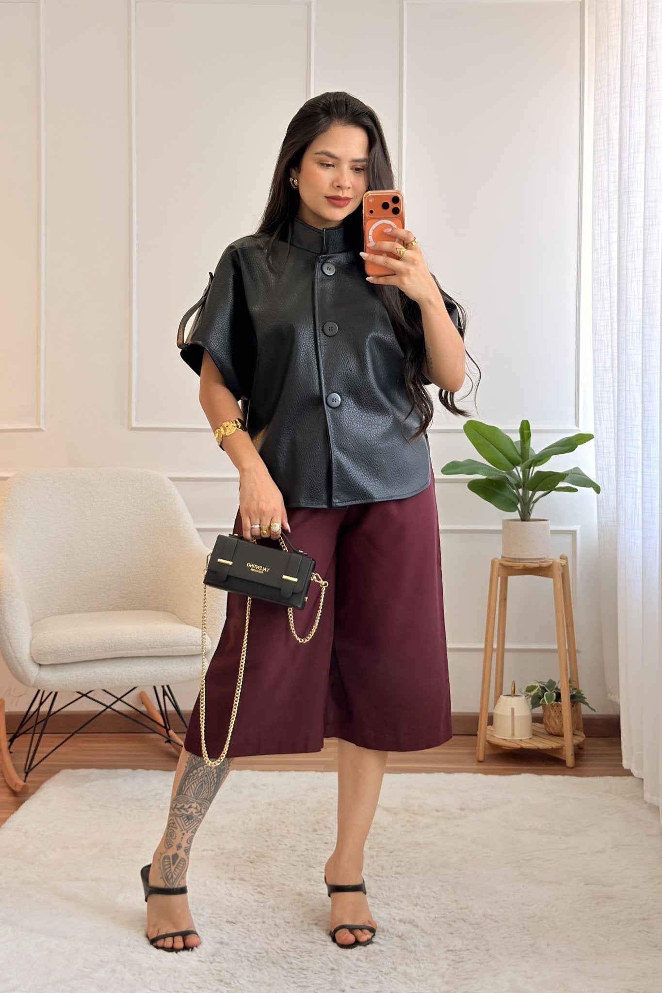 Sobrecamisa em Efeito Pele - lavishiochiclavishiochic
