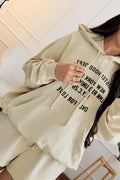 Sweat com capuz e lettering frontal LUMINA - lavishiochicsweatlumina