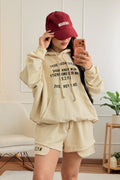 Sweat com capuz e lettering frontal LUMINA - lavishiochicsweatlumina