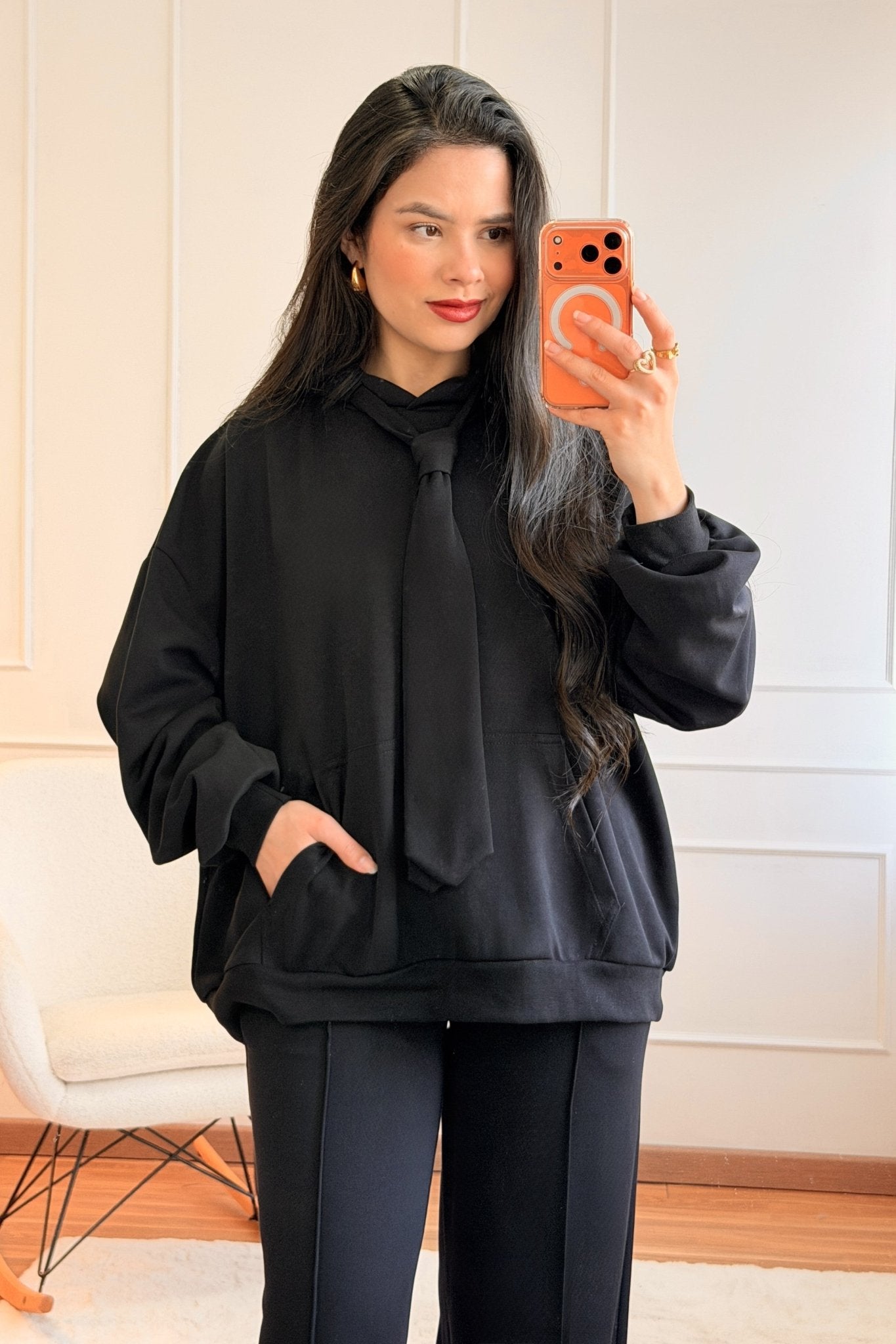 Sweat com gravata LUMINA - lavishiochicsweatlumina