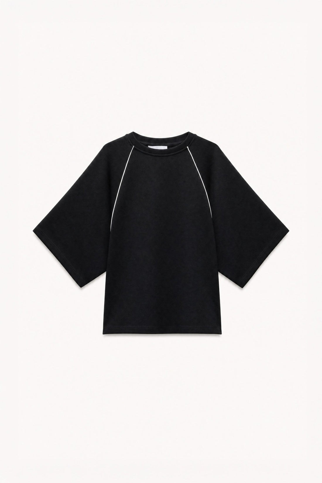 Sweat de gola redonda com vivo em contraste LUMINA - lavishiochict-shirtlumina