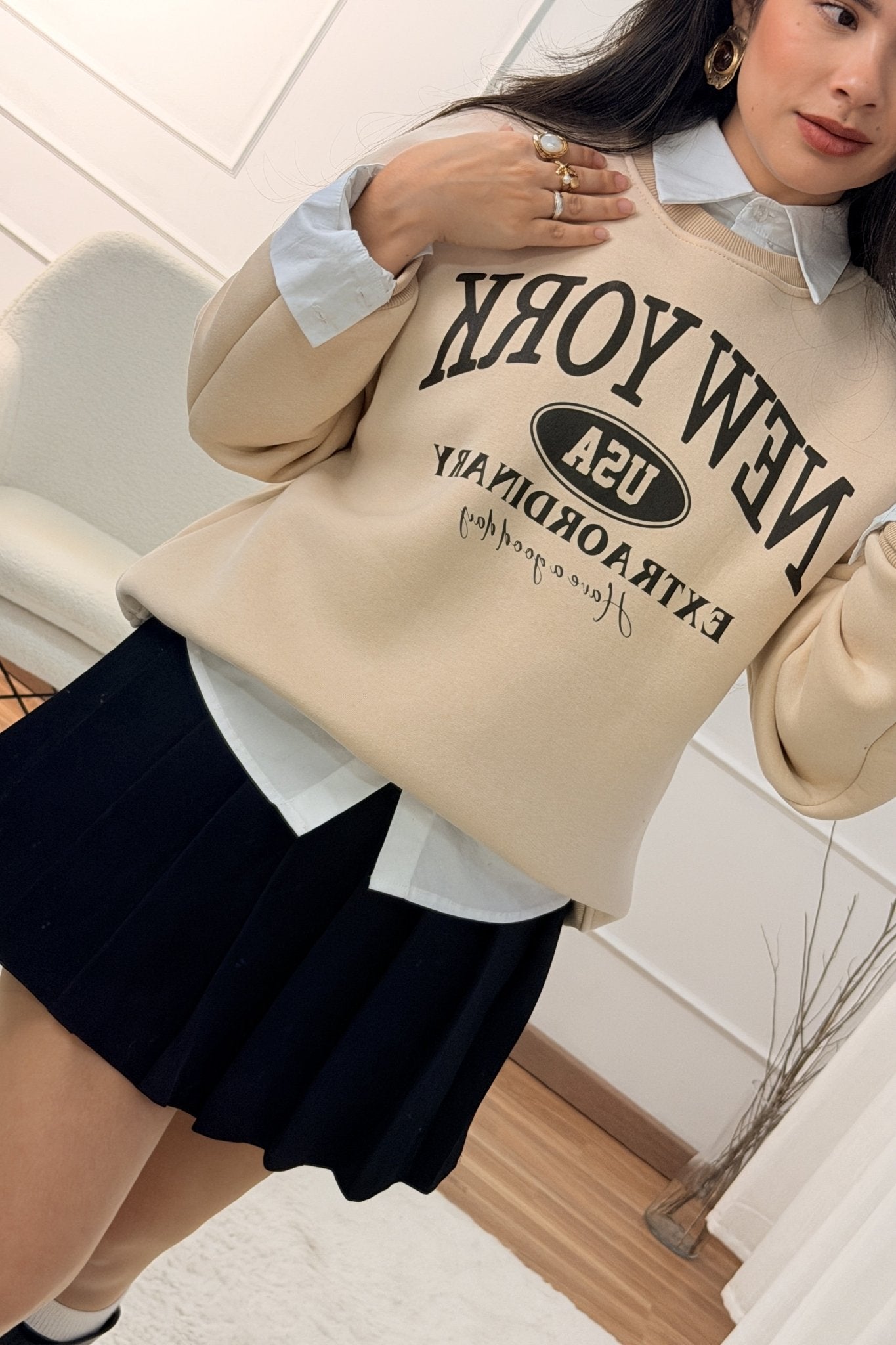 Sweat estampa “New York” TIMIAMI - lavishiochicsweatTimiami