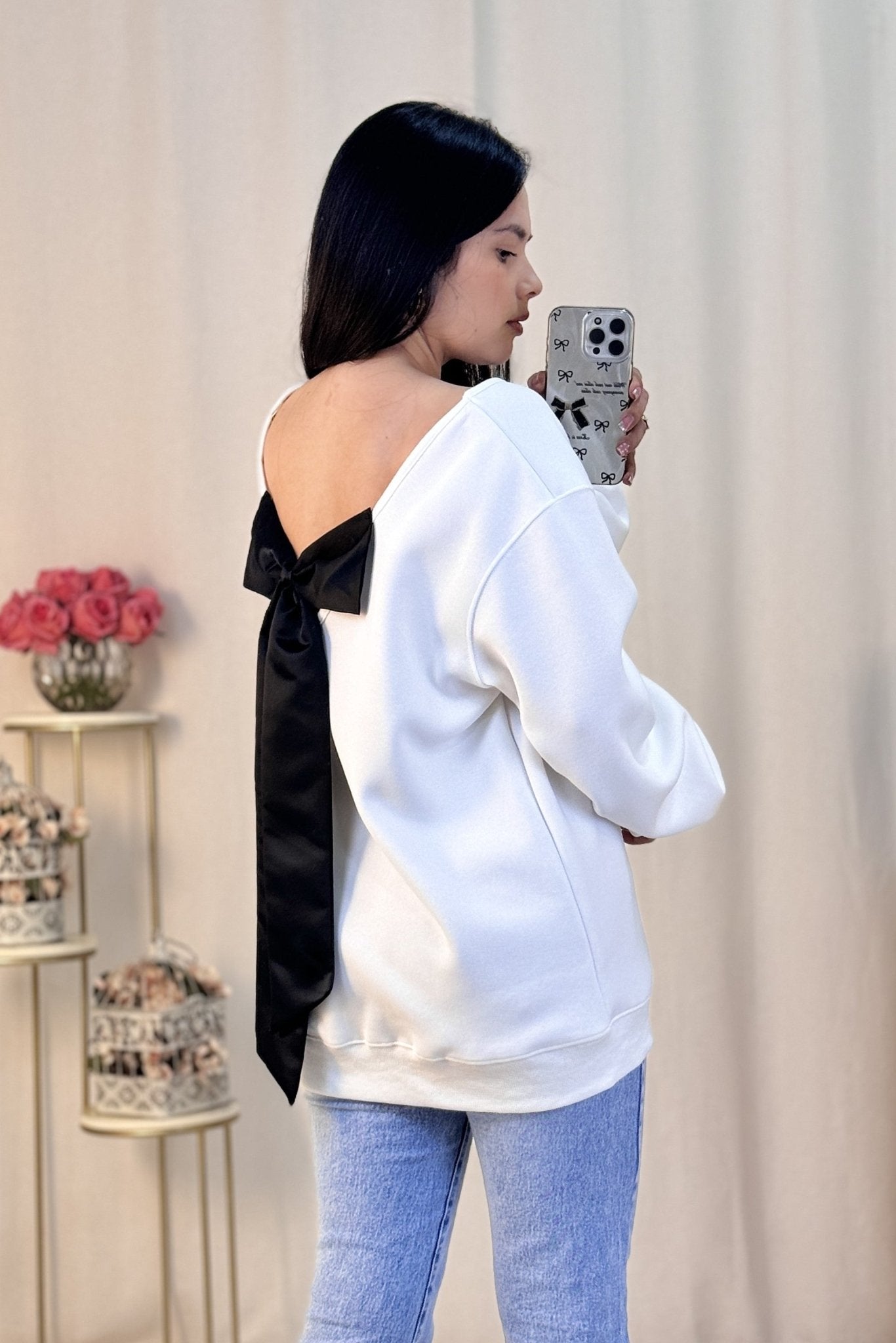 Sweat laço nas costas AZAKA - lavishiochicsweatlavishiochic