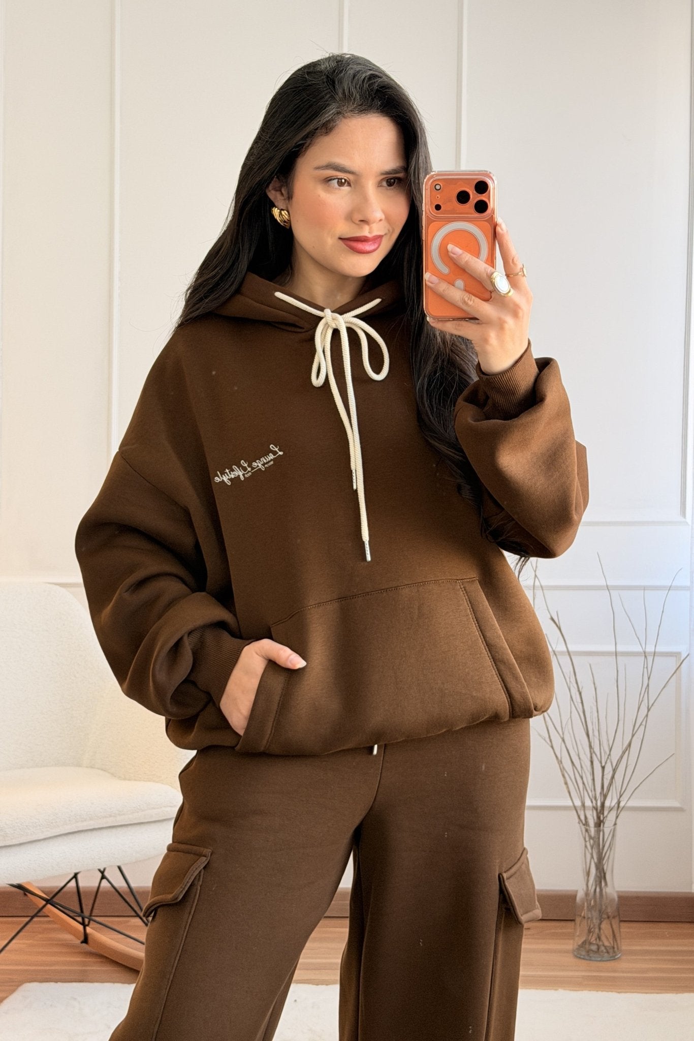 Sweat texto bordado LUMINA - lavishiochiccamisolalumina