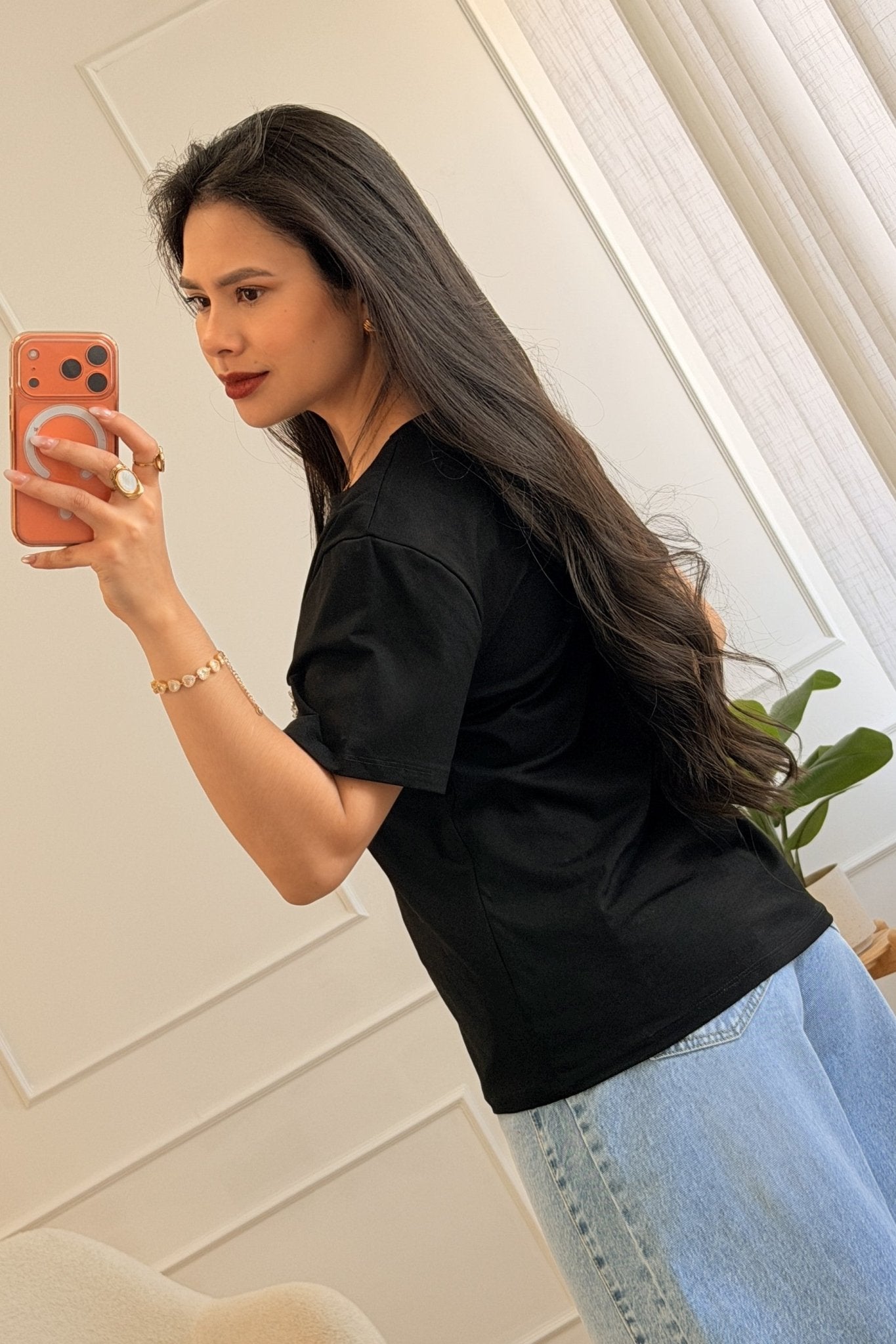 T-shirt básica com laços e brilho - lavishiochict-shirtlavishiochic