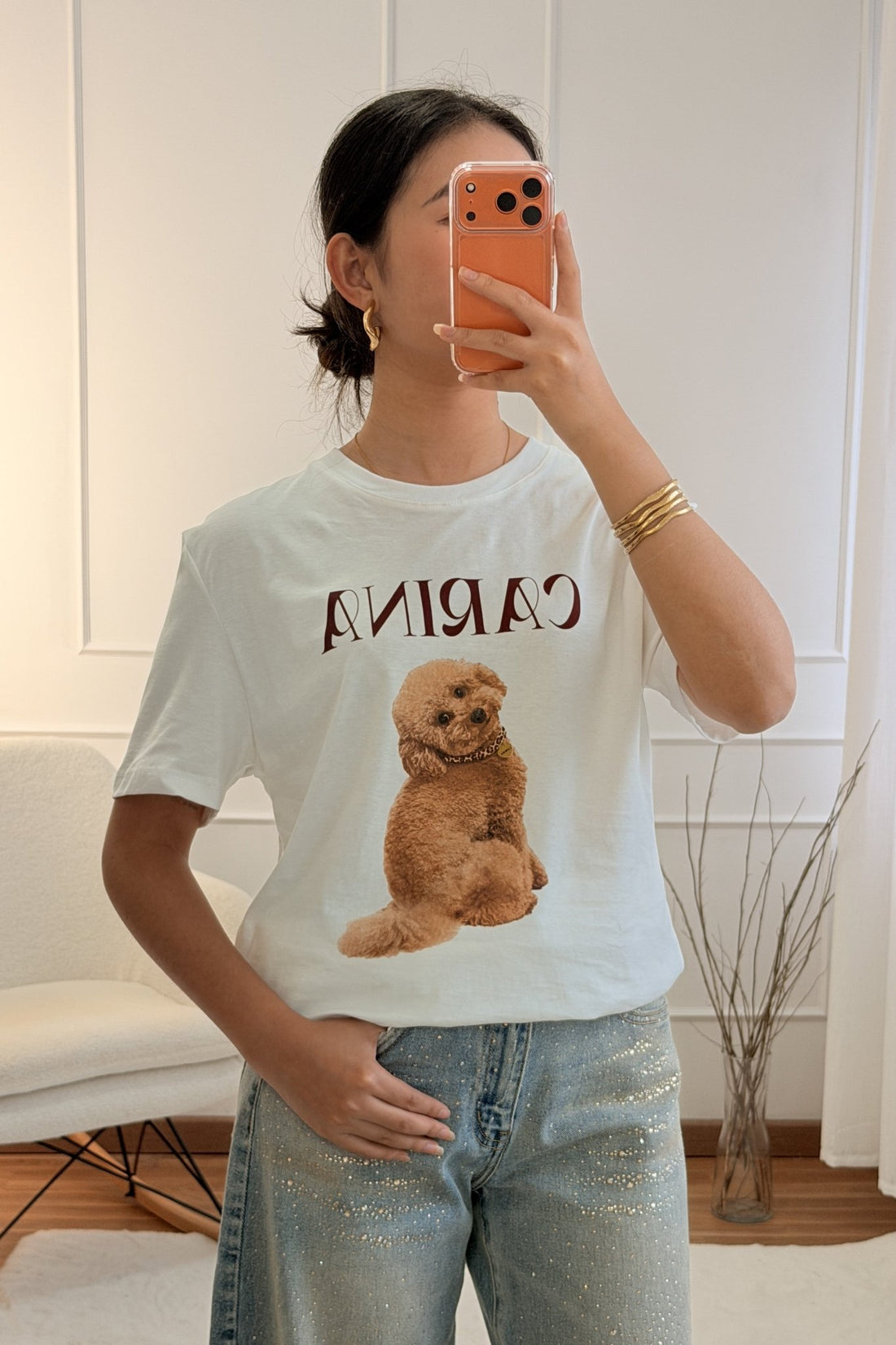 T-shirt Cão CARINA LUMINA - lavishiochict-shirtlumina lavishiochic