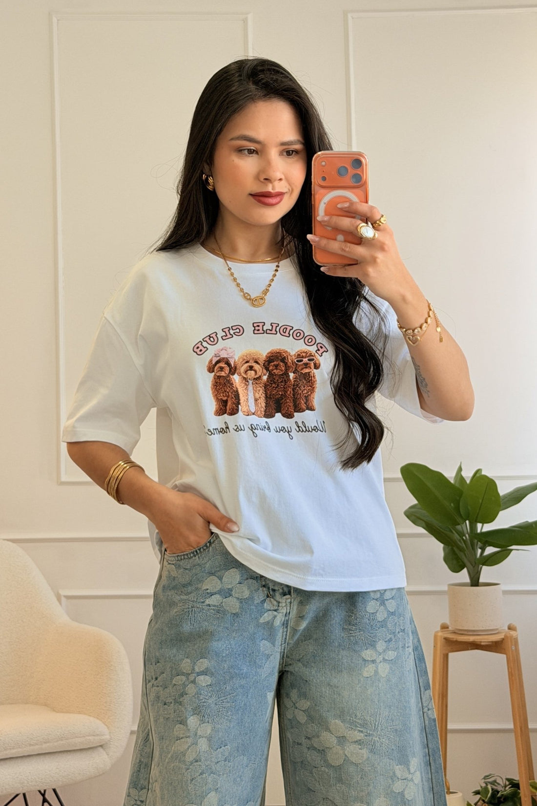 T-shirt com estampa cães - lavishiochict-shirtlumina