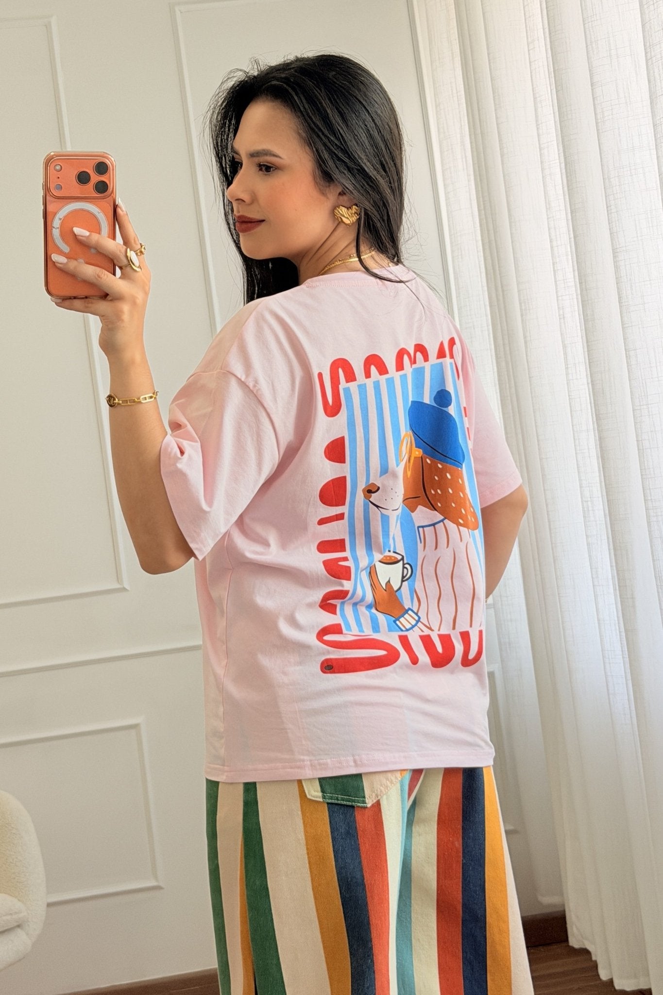 T-shirt com estampa de cachorro - lavishiochict-shirtlavishiochic