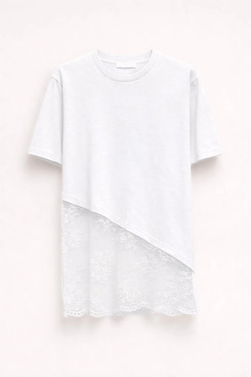 T-shirt com renda LUMINA - lavishiochict-shirtlumina